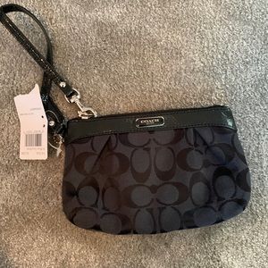 Black coach mini purse